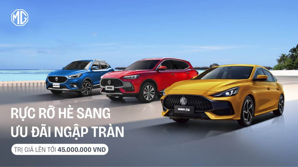 Chương trình ưu đãi tháng 5 với nhiều ưu đãi hấp dẫn diễn ra tại đại lý MG Việt Nam đến hết ngày 31/05/2025