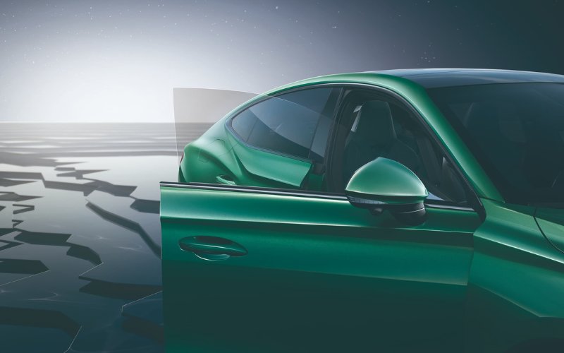 Cửa kính không viền làm tăng giá trị thẩm mỹ tổng thể của xe